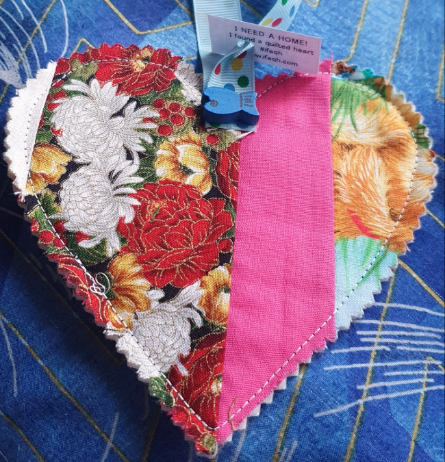 Have you managed to find one of the quilted hearts popping up around town?